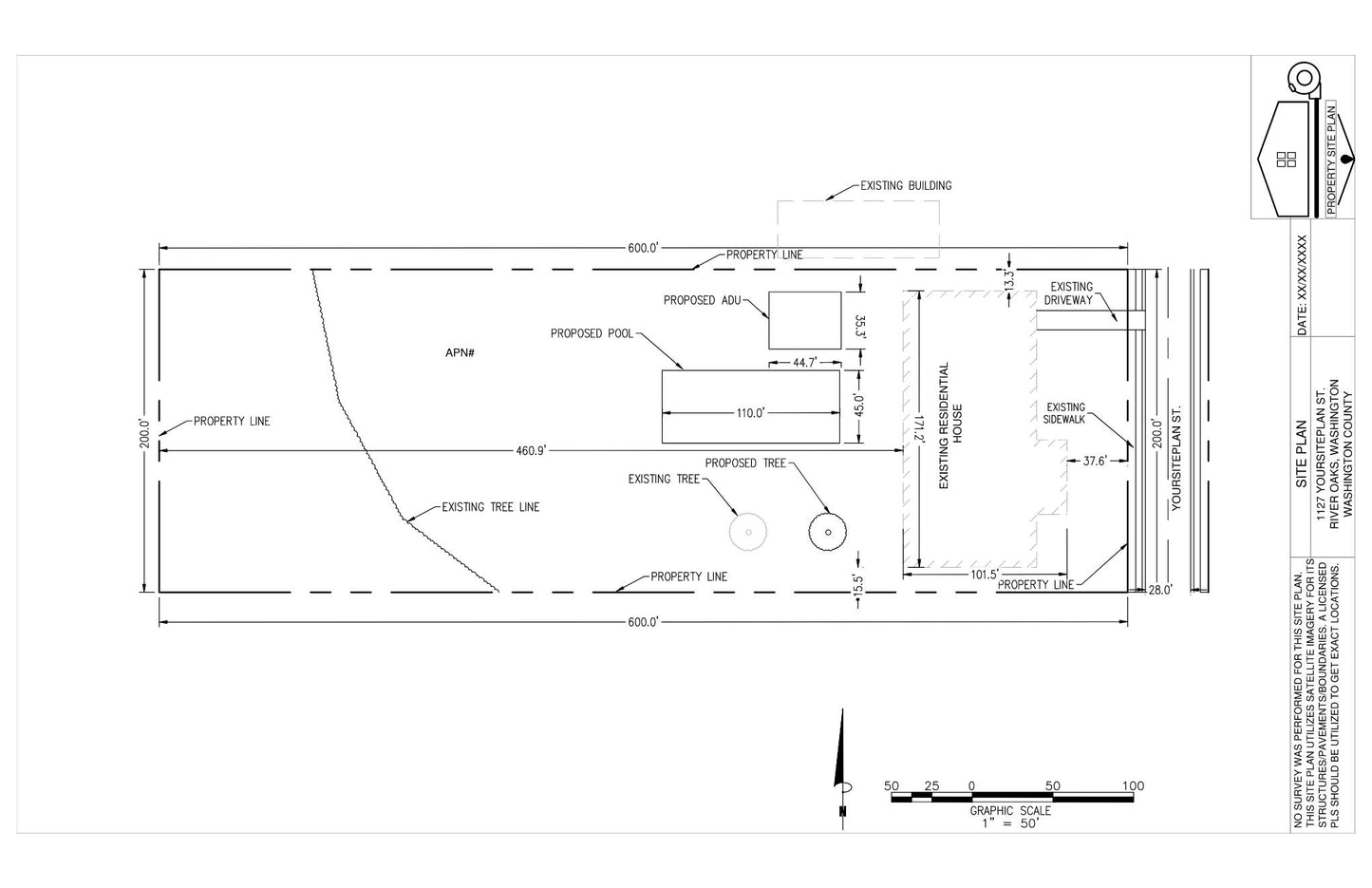 Existing Site Plan B